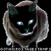 black cat stamp